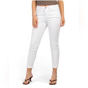 Nicole‎ Miller New York High Rise Perfection Roll
Cuff White Pant Sz 8